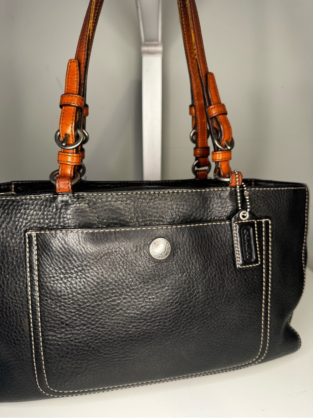 2007 COACH CHELSEA F10892 PEBBLED LEATHER TOTE - Picture 2 of 10